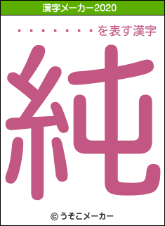 ƣ������の2020年の漢字メーカー結果
