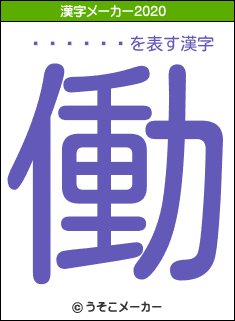 Ȭ�ھ���の2020年の漢字メーカー結果