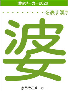 ɱ��������の2020年の漢字メーカー結果