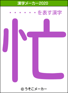 ɶ��ɴ��の2020年の漢字メーカー結果