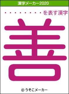 ʡ����ͳ��の2020年の漢字メーカー結果