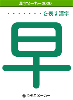 ʿ������の2020年の漢字メーカー結果