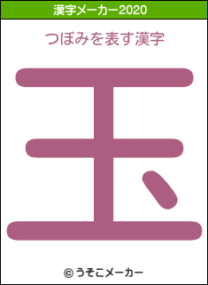 つぼみの2020年の漢字メーカー結果