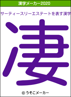 サーティースリーエステートの2020年の漢字メーカー結果