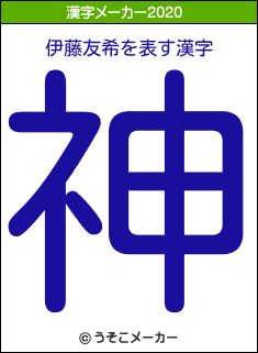 伊藤友希の2020年の漢字メーカー結果