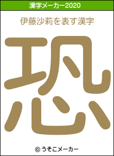 伊藤沙莉の2020年の漢字メーカー結果