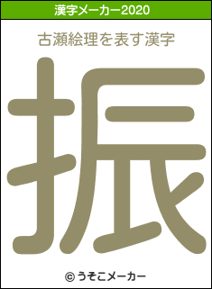 古瀬絵理の2020年の漢字メーカー結果