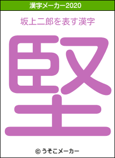 坂上二郎の2020年の漢字メーカー結果