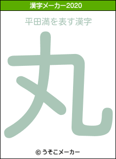 平田満の2020年の漢字メーカー結果
