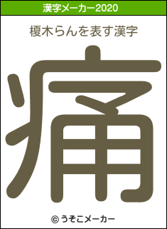 榎木らんの2020年の漢字メーカー結果