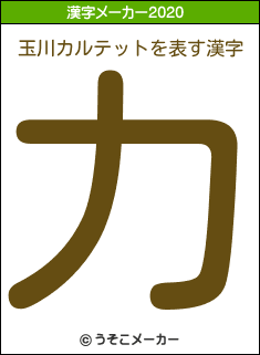 玉川カルテットの2020年の漢字メーカー結果