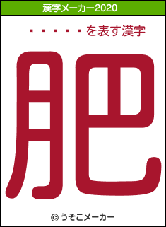 �ɤ�ԡ�の2020年の漢字メーカー結果