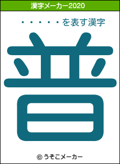 �⻳��̾の2020年の漢字メーカー結果
