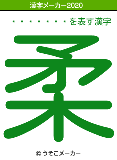 ��ǭ����の2020年の漢字メーカー結果