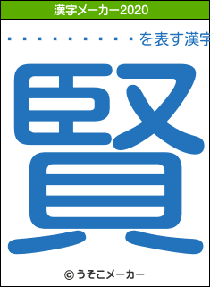 ���ĳ�����の2020年の漢字メーカー結果