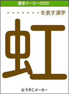 ���ķ���の2020年の漢字メーカー結果