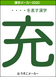 ���˾の2020年の漢字メーカー結果