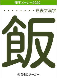 ���ڤ��ʤ�の2020年の漢字メーカー結果