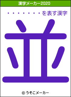 ���᥸���の2020年の漢字メーカー結果