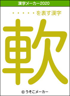 ����ͥの2020年の漢字メーカー結果