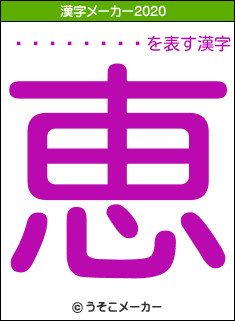 ����ͦ��Ϻの2020年の漢字メーカー結果