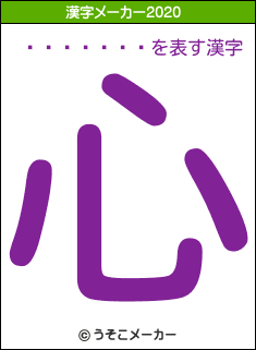 ����ͳ��の2020年の漢字メーカー結果