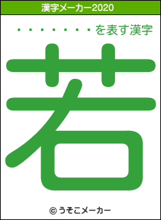 ����ޤɤ�の2020年の漢字メーカー結果