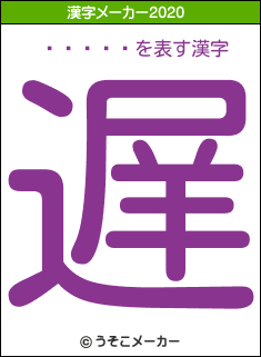 ����ߺの2020年の漢字メーカー結果