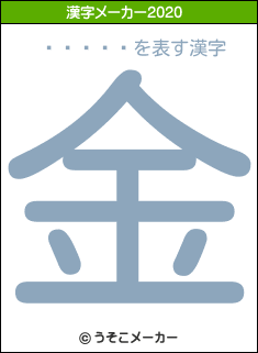����൨の2020年の漢字メーカー結果