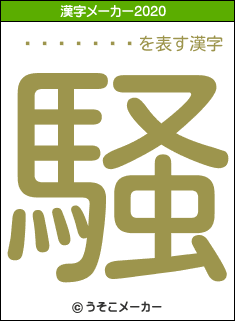 �����û�の2020年の漢字メーカー結果