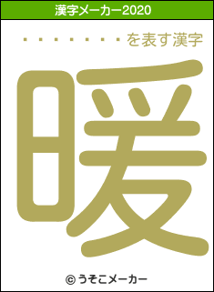�����ޤ�の2020年の漢字メーカー結果