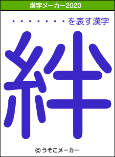 ������̤の2020年の漢字メーカー結果