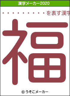 ���������の2020年の漢字メーカー結果
