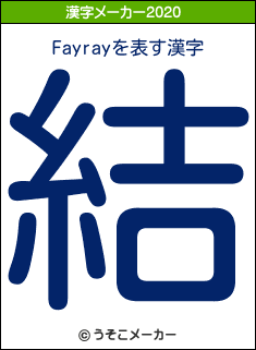 Fayrayの2020年の漢字メーカー結果