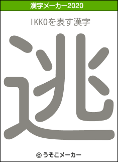IKKOの2020年の漢字メーカー結果