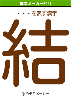 ߤの2021年の漢字メーカー結果