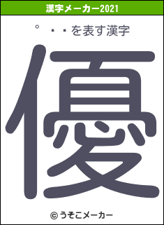 ɷの2021年の漢字メーカー結果