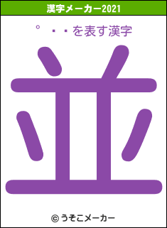 ˿の2021年の漢字メーカー結果