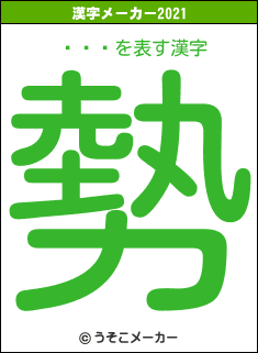 Ӫの2021年の漢字メーカー結果