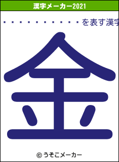 ¤è¤Ã¤Á¤ã¤óの2021年の漢字メーカー結果