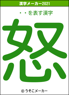 ¼»の2021年の漢字メーカー結果