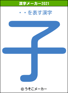 ¼ľの2021年の漢字メーカー結果