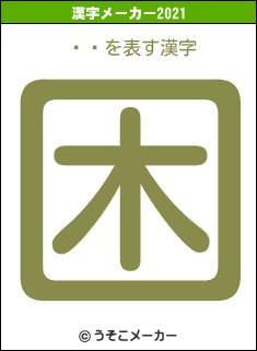 ¼ͥの2021年の漢字メーカー結果