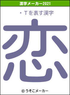 ¼Τの2021年の漢字メーカー結果
