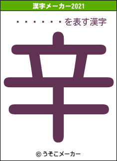 åȥ󥭡の2021年の漢字メーカー結果