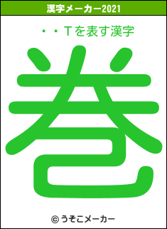 ëŤΤの2021年の漢字メーカー結果