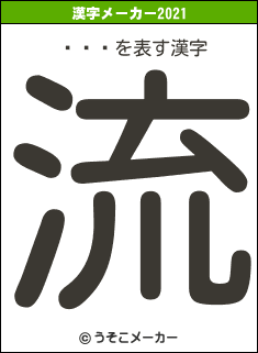ëߤĤの2021年の漢字メーカー結果