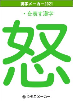 ëの2021年の漢字メーカー結果