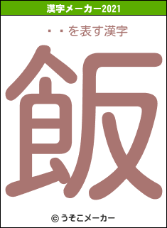 ýӾの2021年の漢字メーカー結果