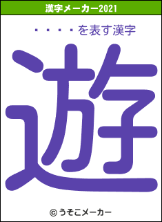 ĤͤȤ⡡の2021年の漢字メーカー結果
